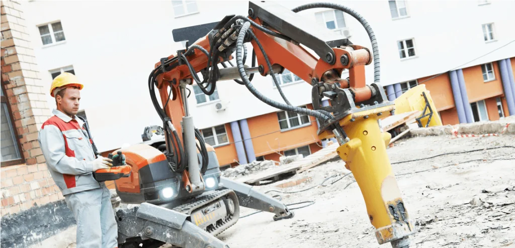 Công nghệ rô-bốt tích hợp AI sử dụng trong xây dựng