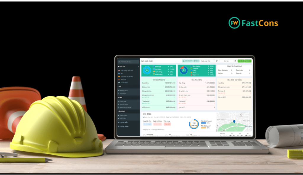 Demo quản lý dự án hạ tầng giao thông trên phần mềm FastCons