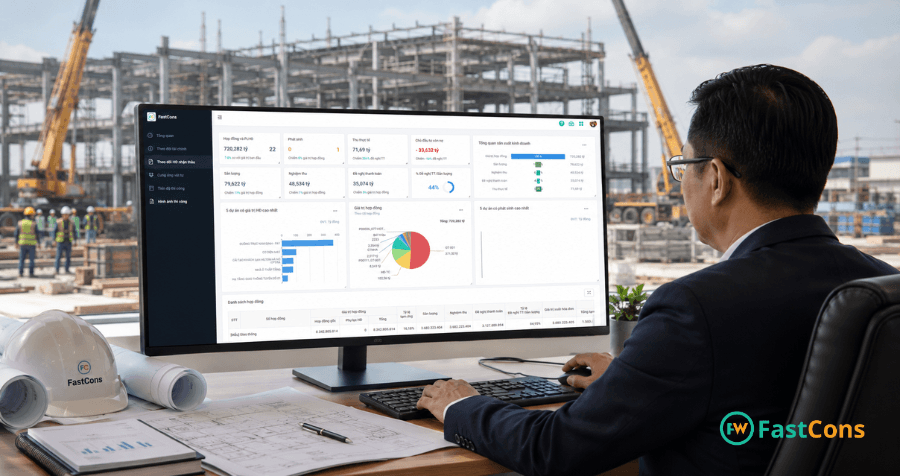Demo quản lý chi phí dự án xây dựng trên phần mềm FastCons