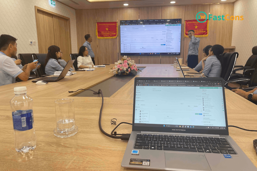 Triển khai đào tại thực tế phần mềm FastCons tại doanh nghiệp