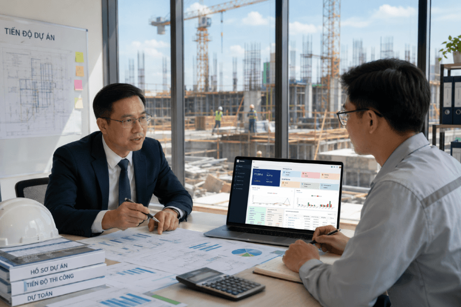 Số hóa dự án đầu tư xây dựng trên phần mềm FastCons