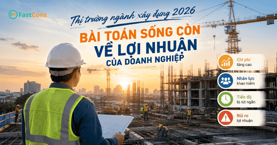 Thị trường ngành xây dựng 2026 và bài toán về lợi nhuận