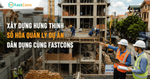 Công ty Cổ phần Phát triển Dự án và Xây dựng Hưng Thịnh số hóa quản lý dự án dân dụng cùng FastCons