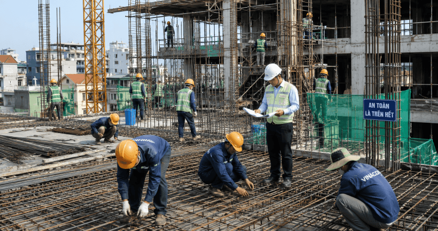 bài toán quản lý nhiều công trình thi công dân dụng cùng lúc