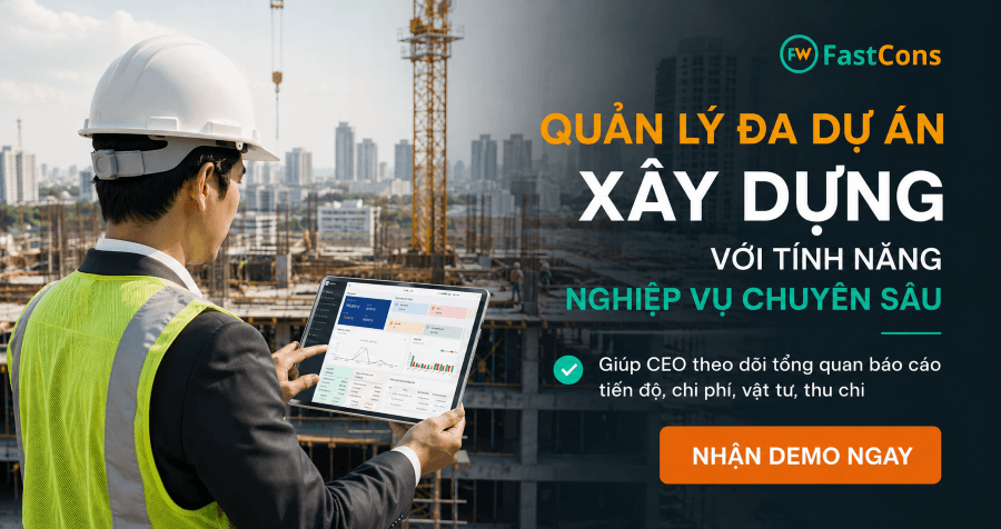 Đăng ký trải nghiệm phần mềm quản lý dự án FastCons