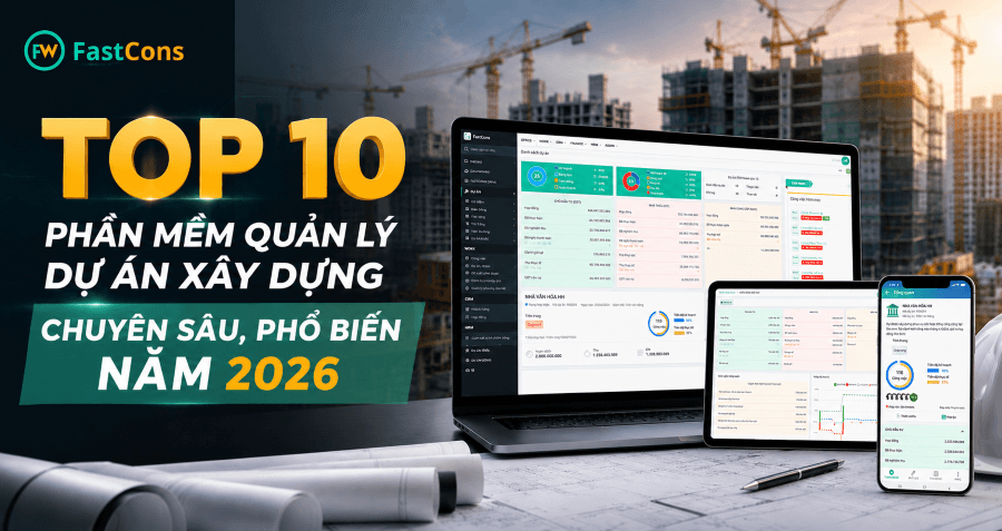 Top 10 phần mềm quản lý dự án xây dựng chuyên sâu, phổ biến năm 2026