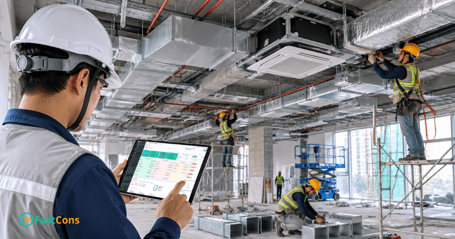 Quản lý tiến độ thi công ngay trên phần mềm FastCons
