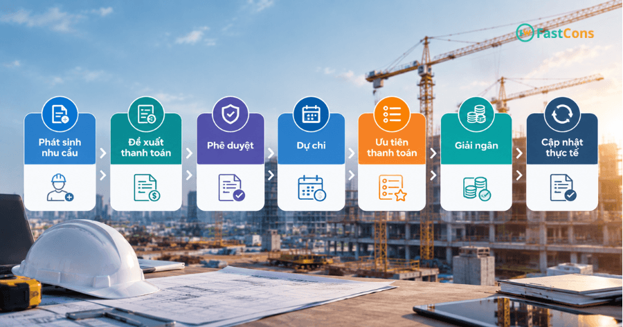 Luồng quản lý tài chính của nhà thầu
