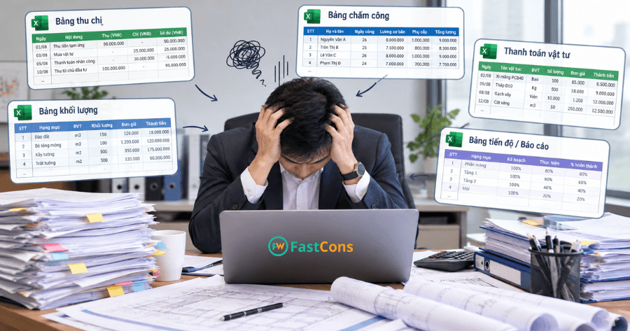 Khó khăn khi quản lý dự án xây dựng thủ công