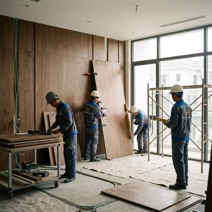quy trình thiết kế và thi công nội thất đạt chuẩn 2026